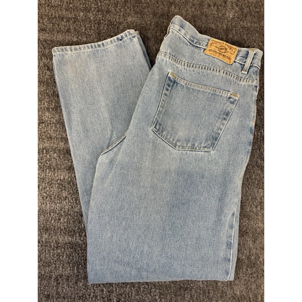 Mens Steve & Barrys Relaxed Fit Blue Jeans Size 38 By 34